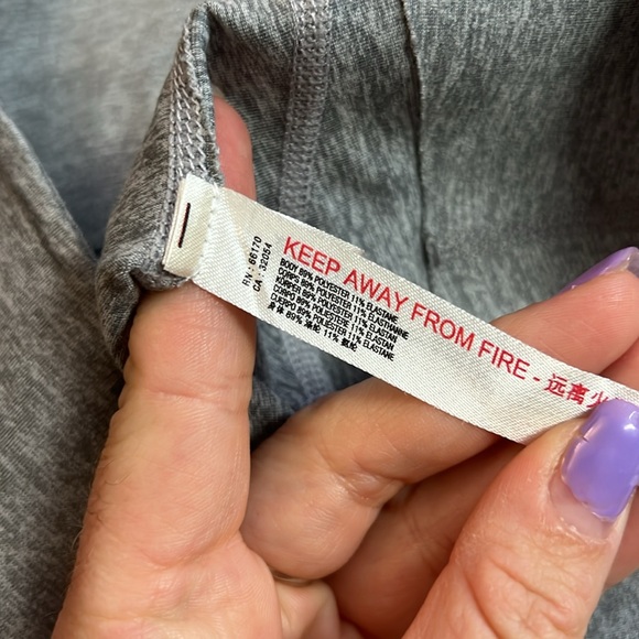 Free People Movement Gray Reflective Shorts Stretchy- M - Picture 5 of 5